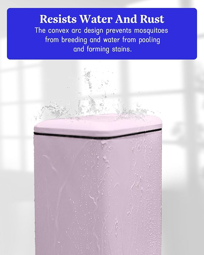 8 Gallon Step On Trash Can with Soft-Close Lid, Stainless Steel Garbage Can Fingerprint Resistant with Removal Inner Bucket, Modern Pink Trash Can for Home, Kitchen, Laundry Room, Office, Bathroom-DeskLoop Office