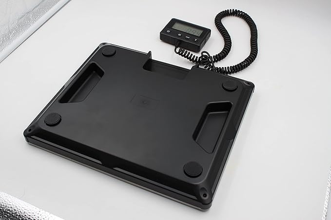 Maxus Shipping Scale 440lb, LCD Digital Postal Scale with Hold and Tare Funtion, Postage Scale for Packages Luggage Post Office Warehouse, Battery and Tape-c Power, Black-DeskLoop Office