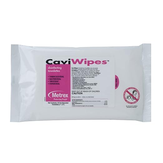 13-1224 CaviWipes Disinfecting Towelettes, Flat Pack (Pack of 20)-DeskLoop Office