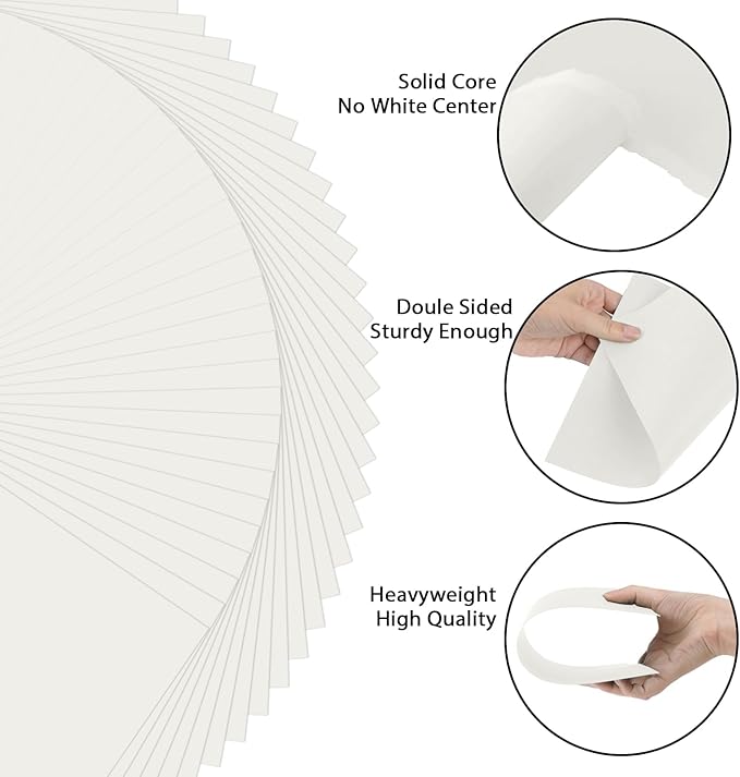 OcePor 100 Sheets Cream Cardstock Paper, Colored Printer Paper 8.5 x 11, Card Stock Thick Construction for Craft,Scrapbook,Office Printing, Invitations, Certificates,92 lb/250gsm-DeskLoop Office