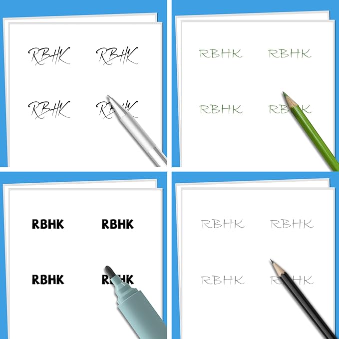 RBHK Sticker Paper, 8.5" x 11" Full Sheet Label Stickers Paper for Laser & Inkjet Printers (500 Sheets, 500 Labels)-DeskLoop Office