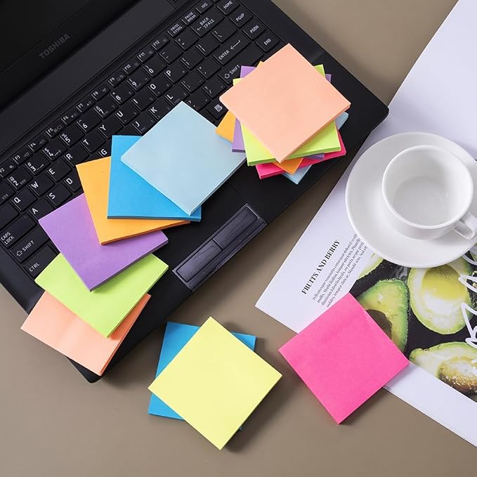 Pop Up Sticky Notes 3x3 in Accordion Stickies Super Sticking Power Memo Pads - Image 7