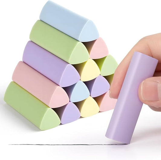 15 Pack Pencil Erasers, Colored Eraser for Kids Cute Orradores Escolares Eraser for School Office Art Erasers for Drawing-DeskLoop Office