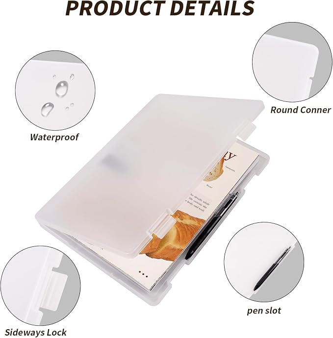 4 Pack A4 Frosted Paper Organizer Box, Project Scrapbook Paper Organizer - Image 8