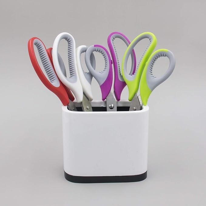 Mr. Pen Multipurpose Scissors - 8 inch, Pack of 4, Sharp Adult Office Scissors for Paper and Fabric-DeskLoop Office