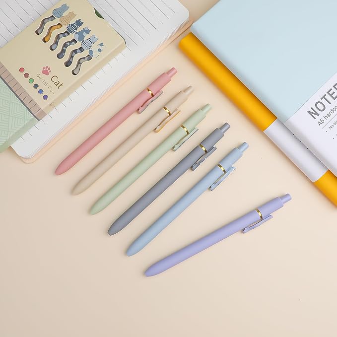 Ddaowanx Gel Pens, 0.7mm Quick Dry Fine Point Smooth Writing Pens, Cute Office - Image 7