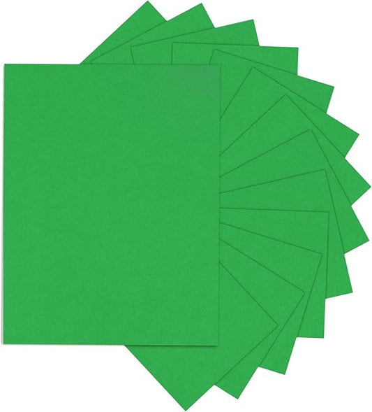 Forest Green Cardstock 8.5 x 11 Thick Printer Paper, Goefun 24 Sheets 80lb Green Card Stock Paper for Christmas Cards Making, Invitations and Craft-DeskLoop Office