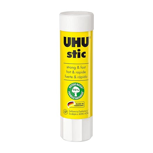 Uhu Stic, All Purpose Glue Stick, Washable, Permanent, for School, Crafts, Scrapbooking, Pack of 24 .29 oz Sticks, 99648-DeskLoop Office