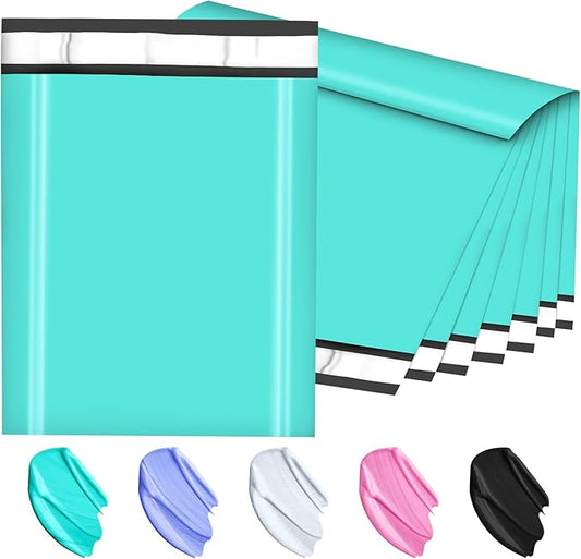 Poly Mailers 14.5x19, Large Poly Mailers 100 Pack, Shipping Mailers with Self Seal Adhesive, Waterproof and Tear-Proof Mailers Poly Bags for Small Business (Teal)-DeskLoop Office