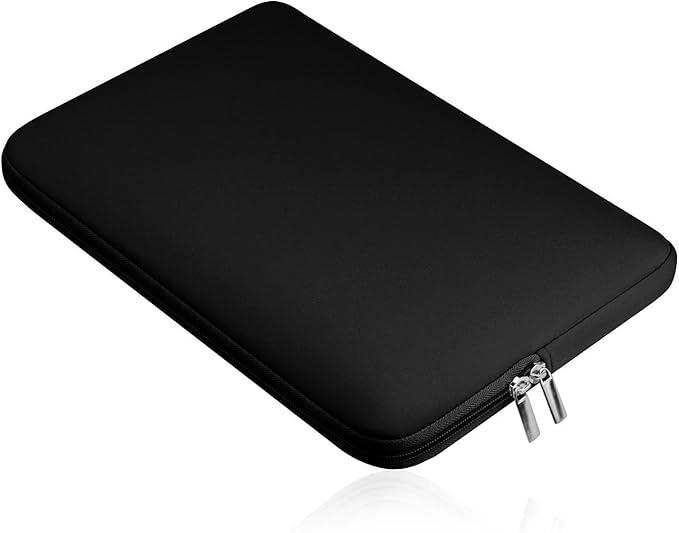 11-11.6 Inch Laptop Sleeve Case Soft Zipper Cover Carrying Bag Compatible 11.6" MacBook Air for Notebook Tablet Ultrabook Chromebook of Dell HP ThinkPad Lenovo Asus Acer Samsung (Black)