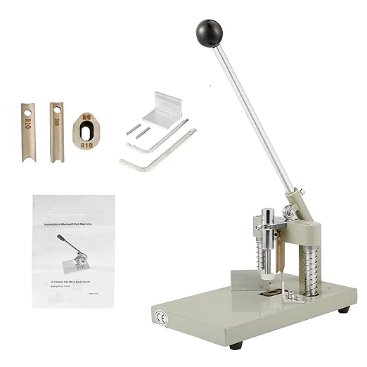 IRONWALLS Corner Rounder Cutter Machine, R6mm R10mm 1.2”/ 30mm Thickness Heavy Duty Paper Corner Cutter Punch with Paper Holding Device, Steel Metal Commercial Corner Punch for Office Business-DeskLoop Office