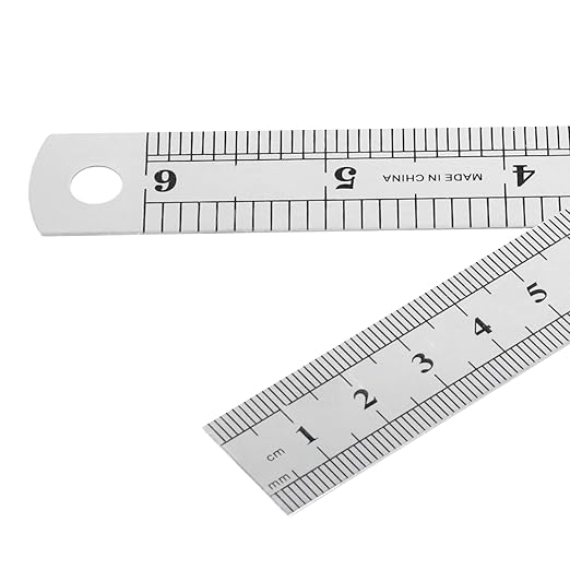 30 PCS 6 Inch Stainless Steel Ruler Bulk, Straight Edge Metal Rulers with Inch and Metric Scale Measuring Tool for Measuring-DeskLoop Office
