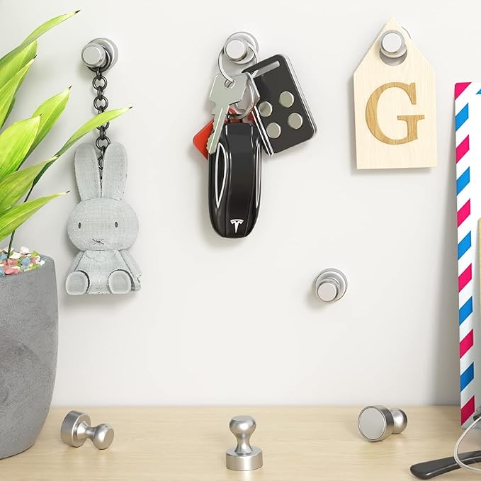 Grtard 16 Pack Magnetic Push Pins, Fridge Magnets for Whiteboard, Whiteboard Magnets Refrigerator Magnets, Small and Strong Push Pin Magnet for Office, School, Locker, and Map Magnet-DeskLoop Office