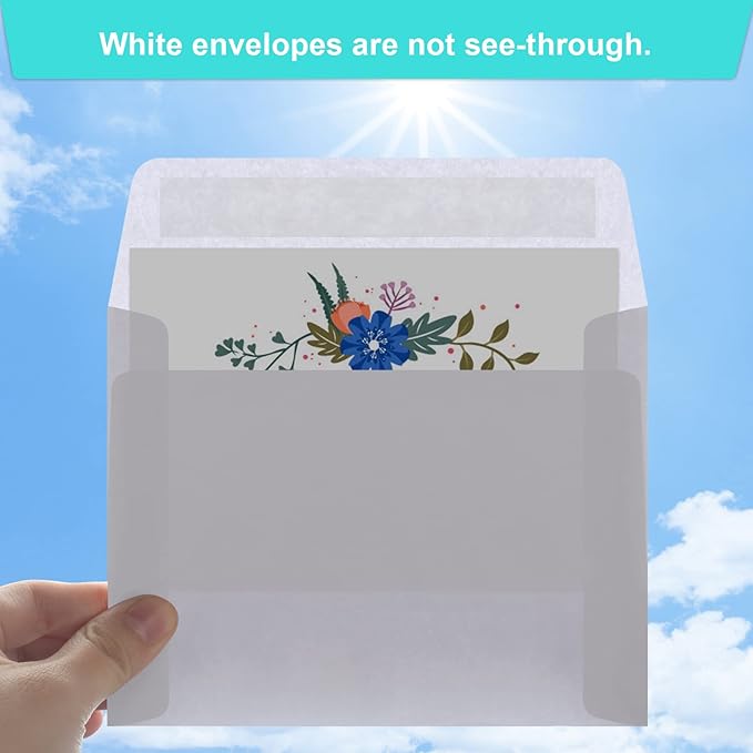 70 Packs Invitation Envelopes, A2 Envelopes White, Postcard Envelopes, Envelopes for 4.5x5.5 Cards, Envelopes for Invitations, Envelopes Self Seal for Photos RSVP, Greeting Cards-DeskLoop Office
