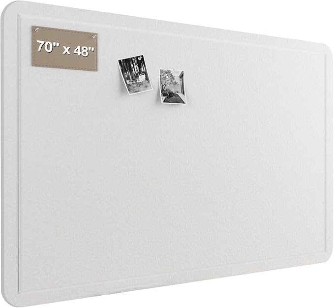 Felt Bulletin Board for Wall 72" x 48" Unfolded Size, Large Frameless Felt Pin - Image 8