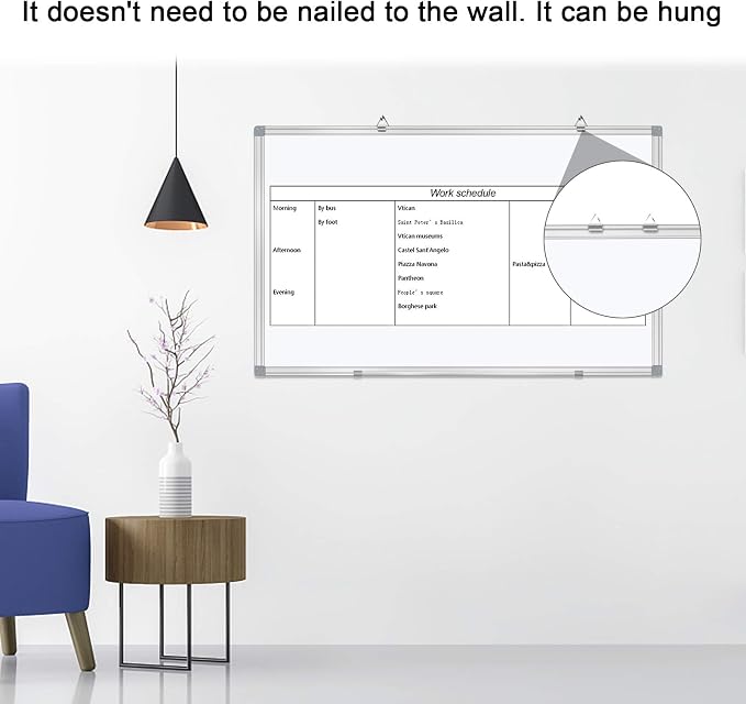 Dry Erase Board for Wall Aluminum Presentation Magnetic Whiteboard - Image 6