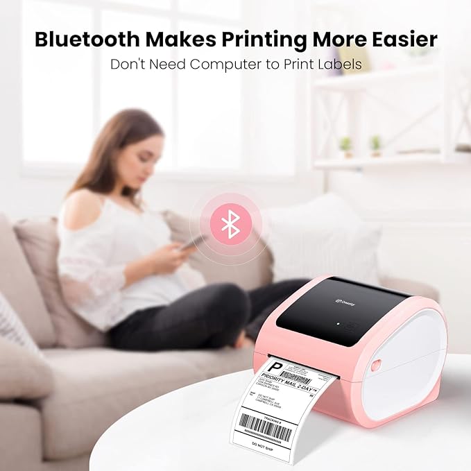 Shipping Label Printer 4x6 - Thermal Label Printer for Small Business, Shipping Packages, Home, Office, Compatible with USPS, Shopify, Amazon-DeskLoop Office