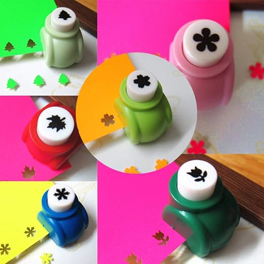 12pcs Craft Hole Punch Shapes Set,Small Paper Puncher for Kids,Single Crafting Scrapbook Punches,Star,Butterfly,Leaf,Christmas Tree.Heart,Tag stamp Cards Mini Cutter Nail Arts crafts Punchers Supplies-DeskLoop Office