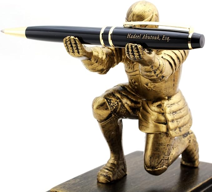 Free Engraving - Personalized Roller Ballpen, Ballpoint pen, Refillable Pens, Retractable Medium Refill Pen Black Ink, Custom Gifts for Men, Women, Classy Gift Box-DeskLoop Office