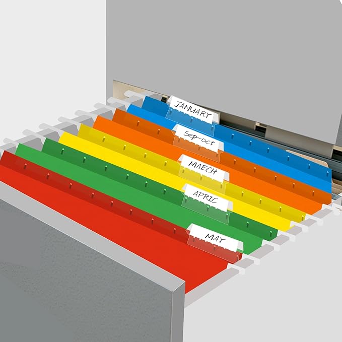 HERKKA Extra Capacity Hanging File Folders, 60 Pack Reinforced Letter Size Hanging Folders with Heavy Duty 2 Inch Expansion, Designed for Bulky Files, Medical Charts, 12 Assorted Colors-DeskLoop Office