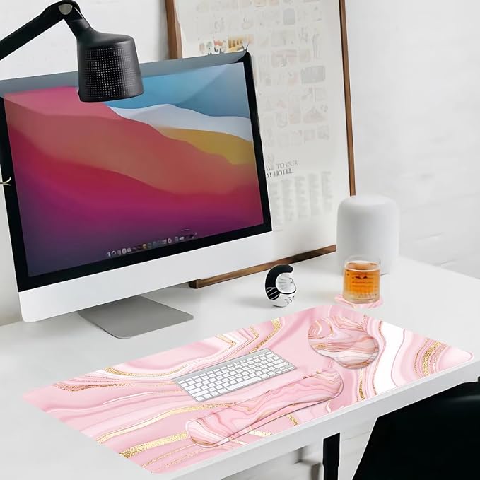 4-in-1 Gaming Mouse Pad Wrist Support Set,Desk Pad + Mouse Pad - Image 7