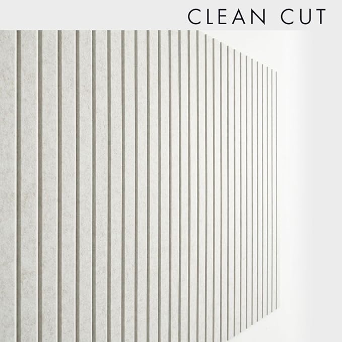 Large Cork Boards for Walls Black Felt Board Alternative - Slat Wall Paneling, Felt Bulletin Board Tiles for Office Decor, Push pin Board Office Wall Organizer -12-Pack (Ivory Tan)-DeskLoop Office