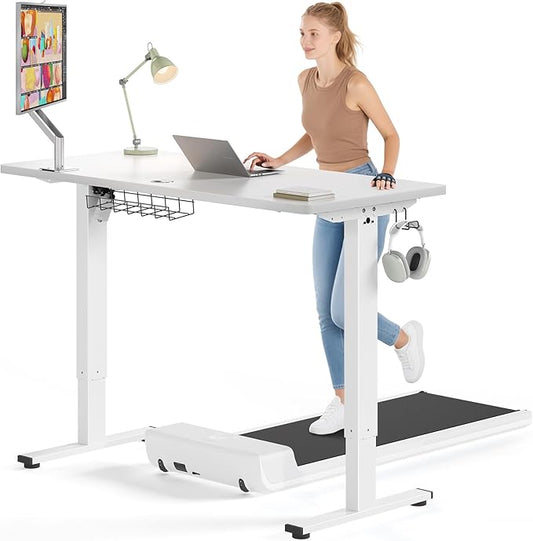 SIAGO Electric Standing Desk Adjustable - 63 x 24 Inch Sit Stand up Desk with Cable Management - 3 Memory Preset Adjustable Height Table-DeskLoop Office