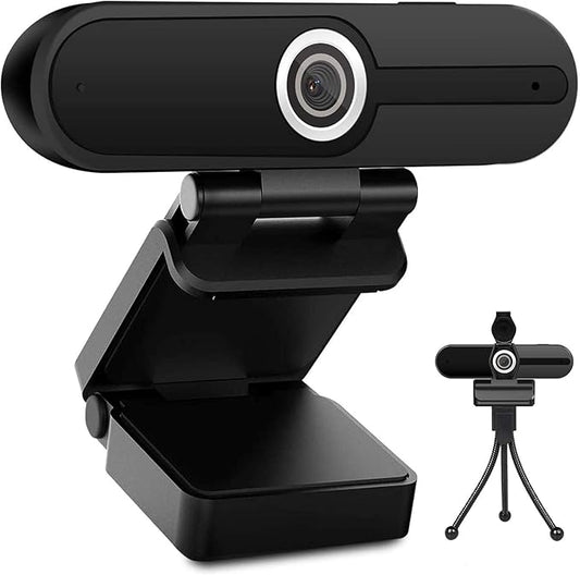 UHD 4K Webcam with Microphone: 8MP USB Computer Web Camera with Privacy Shutter and Tripod, External Webcam Pro Streaming Webcams PC Cam w/Mic Noise Reduction for Winsdows Mac OS Desktop Laptop-DeskLoop Office