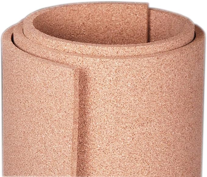 Manton Cork Premium Cork Roll - 4' x 4' x 1/2", 100% Natural Facing Grade Material for Bulletin Boards, Decorative Photo and Message Push Pin Displays - Perfect for Home, School, and Office-DeskLoop Office
