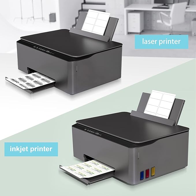 Methdic Shipping Labels 2"×4" 1000 Labels Sticker Paper for Laser/Ink Jet Printer Mailing Labels 8.5"×11" White 10 per Sheet-DeskLoop Office
