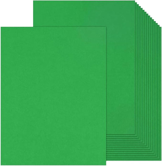 100 Sheets Green Cardstock 8.5 x 11, Goefun 80lb Green Card Stock Thick Printer Paper for Christmas Cards Making, Invitations and Craft-DeskLoop Office