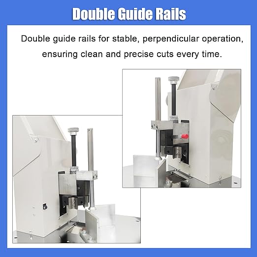 Heavy Duty Electric Round Corner Cutter, 110V Metal Fillet Paper Cutter with R8 R10 R12 R16 R21 Blades, Paper & Card Rounding Machine, Max 2.15in Punching Height for Cards, Books, Documents-DeskLoop Office