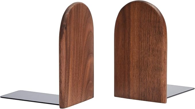 Pandapark Wood Bookends, Non-Skid Bookend - Image 9