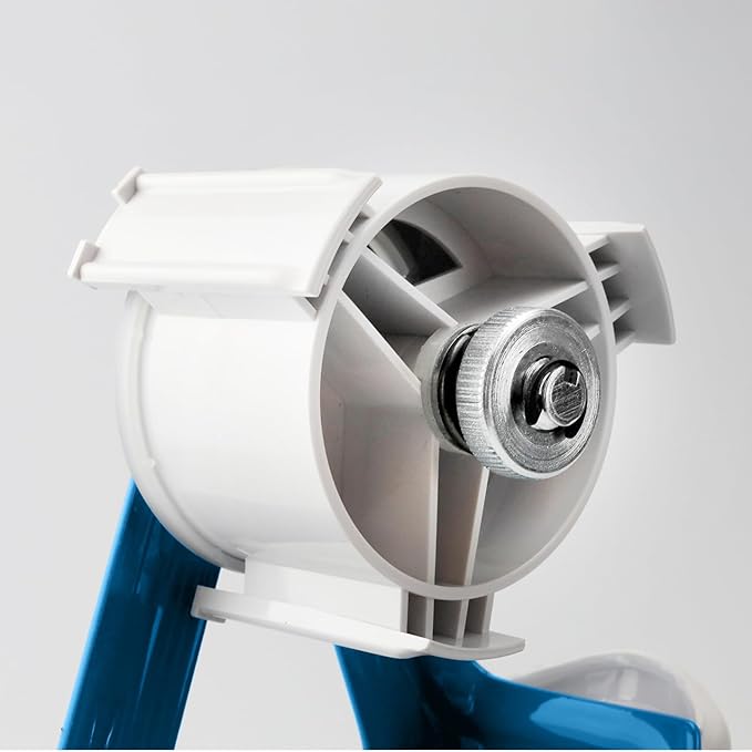 Heavy Duty Metal Frame Tape Gun - 3 Inch Core with Special Ergonomic Handle - Packing Tape Dispenser with Premium Tempered Steel Blade for 2" Tape Rolls-DeskLoop Office