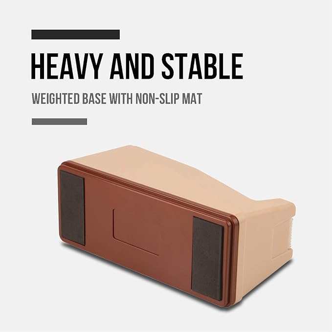 Lichamp Desktop Tape Dispenser Holder with Large 3 inch Core for Masking Tape, Heat Transfer Tape Sublimation, Painters Tape, Freezer Tape and Kitchen Tape-DeskLoop Office