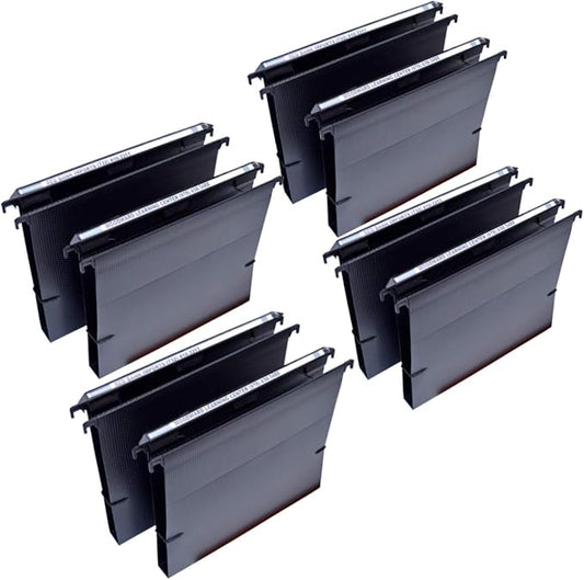 Ultimate Office MagniFile Extra-Capacity Hanging File Folders, 1" Box-Bottom, Letter Size, Feature A Wrap- Around Bungee Security Cord (Set of 8)-DeskLoop Office