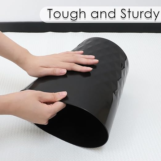 YGJT Small Trash Can, 3 Pack 1.8 Gallons Bathroom Trash Can, Slim Waste Basket, Round Garbage Can, Plastic Trash Bin for Kitchen, Dorm, Bedroom, Office, Living Room, Study, Compact Spaces-DeskLoop Office