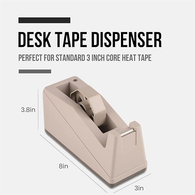 Lichamp 2-Pack Desktop Tape Dispenser Holder with 3-Inch Core - Organizer for Masking, Painters& Heat Transfer Tapes - Office & Craft Supplies Accessories-DeskLoop Office
