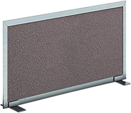 OBEX Acoustical Free Standing Privacy Screen, Cubicle Accessories Desk Privacy Panel, Desk Dividers for Office, Office Furniture Partitions Portable Sound Proof Dividers, 24" x 30", Slate-DeskLoop Office