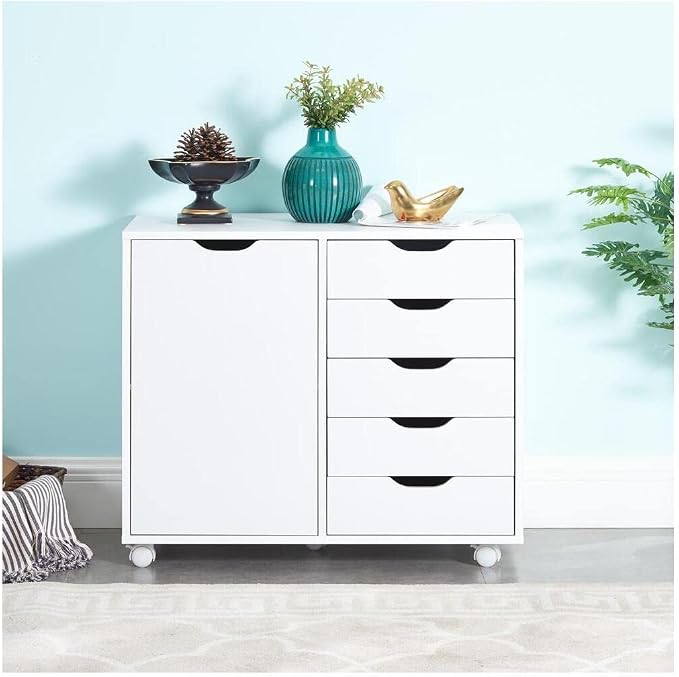 Naomi Home Amy 5-Drawer Craft & Office Storage Cabinet - Image 8