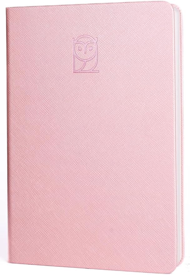 Undated Daily Planner – 6-Month A5 Productivity Organizer with Full Page Per Day, Hourly Schedule, Goal Setting, Habit Tracker, Weekly & Monthly Pages – Hardcover Time Management Notebook (Pink)-DeskLoop Office