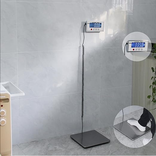 Digital Shipping Scales 440 pounds, Stainless Steel Heavy Duty Postal Scale for Warehouses, Homes, Offices, and Courier Companies, Including Product Manuals and adapters-DeskLoop Office