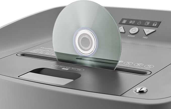 Dahle ShredMATIC SM 300 Auto-Feed Paper Shredder, Cross Cut, 300 Sheet Bin, German Engineered, Jam Protection, Oil Free, SmartPower, P-4 Security, Shreds CDs/Staples/Paper Clips/Credit Cards-DeskLoop Office