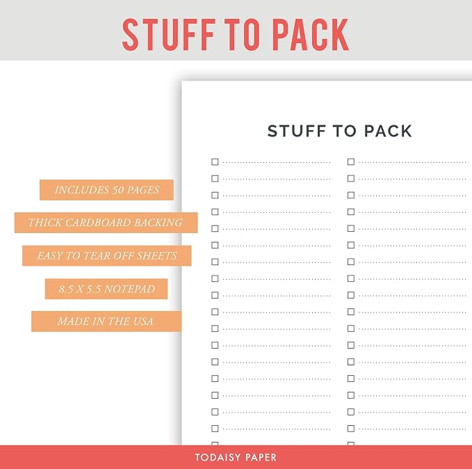 Stuff to Pack Notepad - Image 3