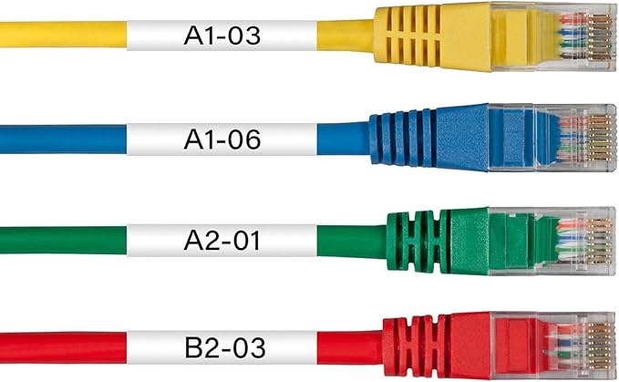 NineLeaf 2PK Compatible for Ptouch HSe-221 HSe221 HS-221 HS221 8.8mm 0.34 Black on White Heat Shrink Tubes for PT-D400 PT-D400AD PT-D450 PT-D600 Label Maker Tapes-DeskLoop Office