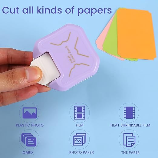 MyArTool 3 in 1 Beauty Shape Corner Punch, 3 Way Corner Paper Punch for Paper Crafts, Laminate, Cardstock, Business Card, DIY Projects, Photo, Card Making and Scrapbooking-DeskLoop Office