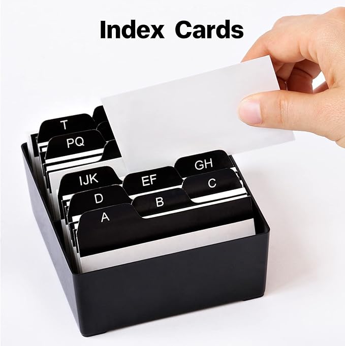 300 Pack White Blank Index Cards 3x5 Unlined Note Cards, Goefun 80lb Heavy Duty Cardstock Thick Paper for Postcards, Photo Paper, Syllable Boards-DeskLoop Office