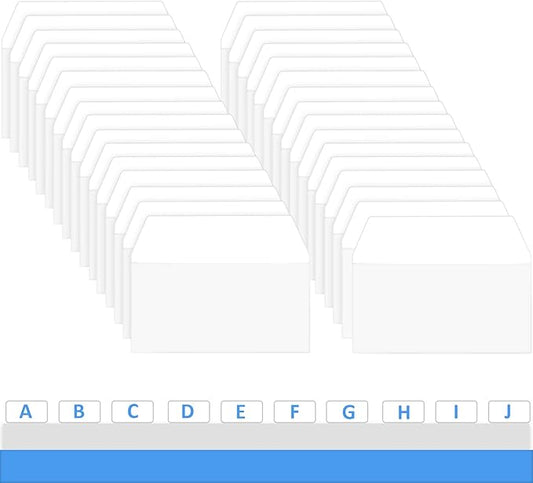 Zonon 400 Pieces Tabs 2 Inch Sticky Index Tabs, Writable and Repositionable File Labels Flags White Page Pop up Markers Labels for Reading Notes, Books and Classify Files-DeskLoop Office