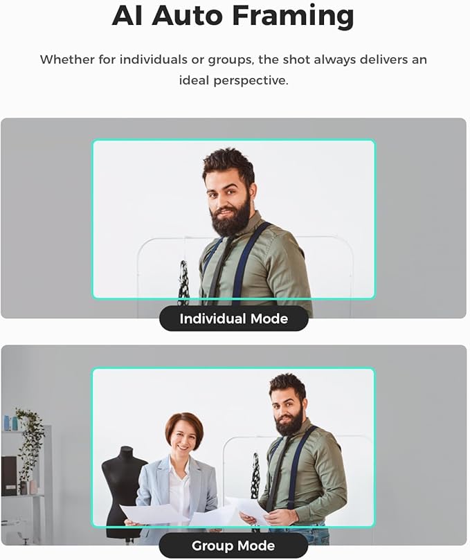 OBSBOT Meet SE 1080P 100FPS Webcam for PC, AI Framing Streaming Camera with 1/2.8" Sensor, Beauty Mode, Gesture Control, Staggered HDR, Web Camera for Desktop Computer, Laptop, Meeting. (Cloud White)-DeskLoop Office