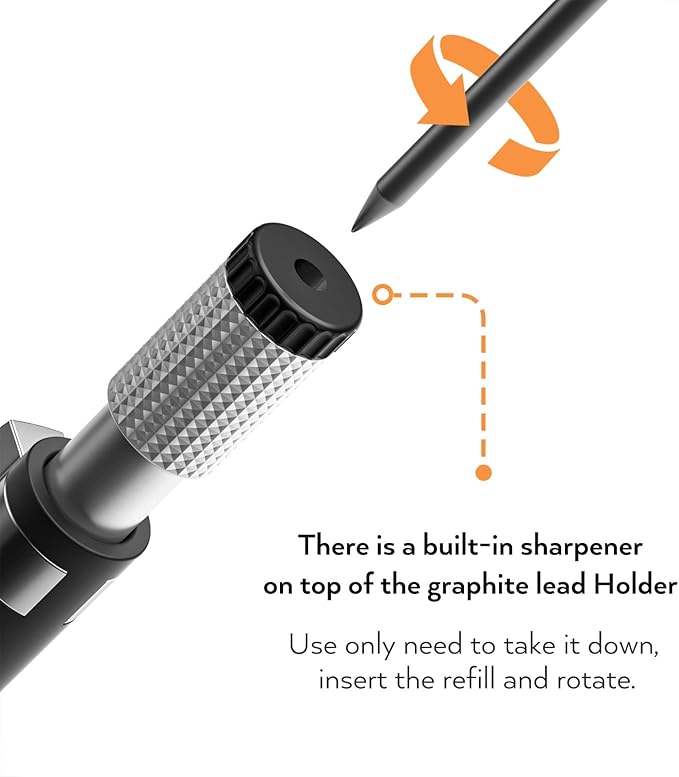 Nicpro 11 Pieces Colors 2mm Mechanical Pencil Set, 3 PCS Carpenter Drafting Pencil 2.0 mm for Art Drawing Writing Sketching Construction with 6 Tube Pre-Sharpen 2B & Color Refill, Eraser, Sharpener-DeskLoop Office